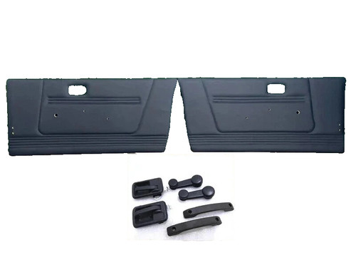 Black custom door panel set - black,