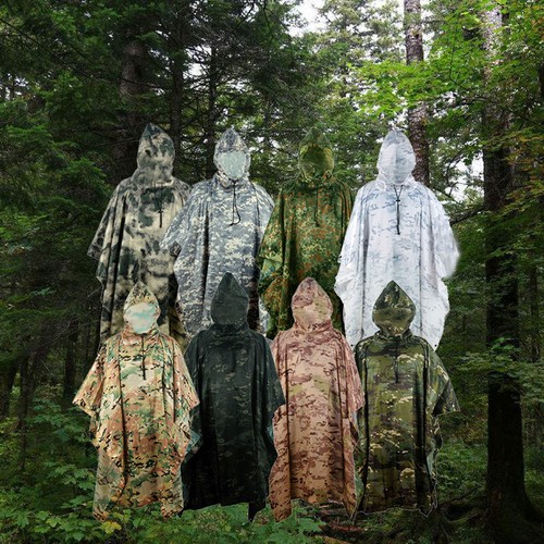 New hooded waterproof poncho - new,