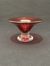 Bristol Glass Signed Ruby Red