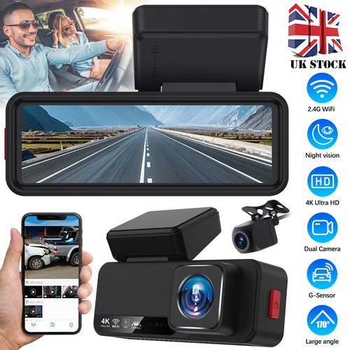 Dash cam front and - 4k,
