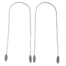 2 Pcs Napkin Chain Napkin Holder Napkin Clips Chain Flexible Lanyard Neck5140