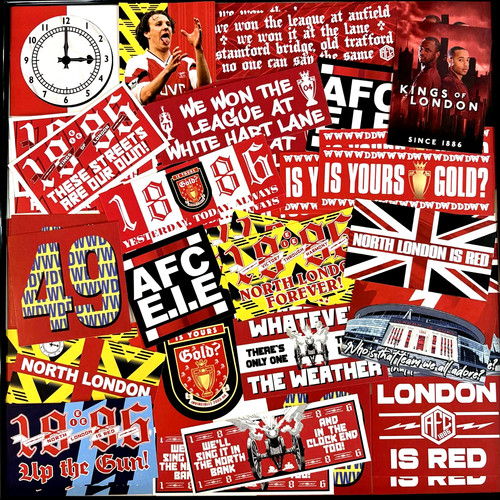100 arsenal stickers - arsenal,