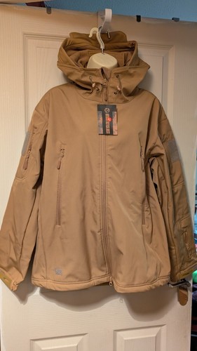 Warrior wear tan hooded jacket - warrior,
