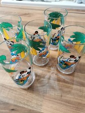 Vintage Cole & Mason Disney Mickey Mouse Plastic Melamine Glasses X5