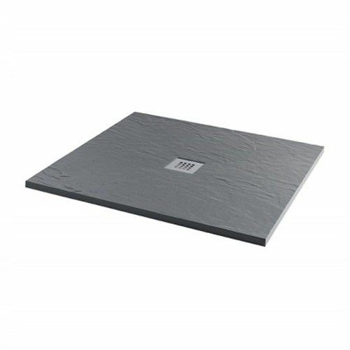 Ash grey slate effect square - slate,
