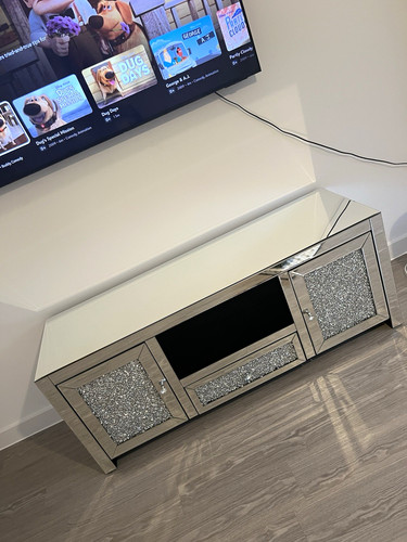 Crushed diamond mirrored - mirrored, tv
