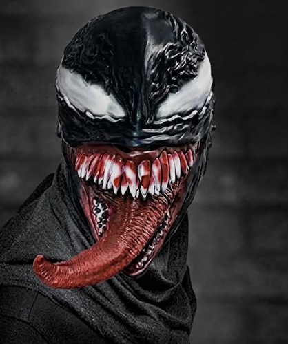 Venom superhero cosplay mask - venom,