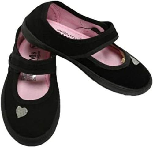 Girls love heart school shoes - girls,