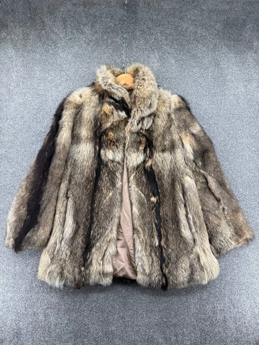 Vintage genuine fox fur brown - fox,