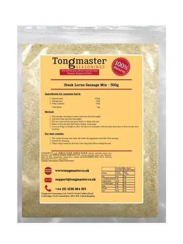 Premium steak lorne sausage - lorne,
