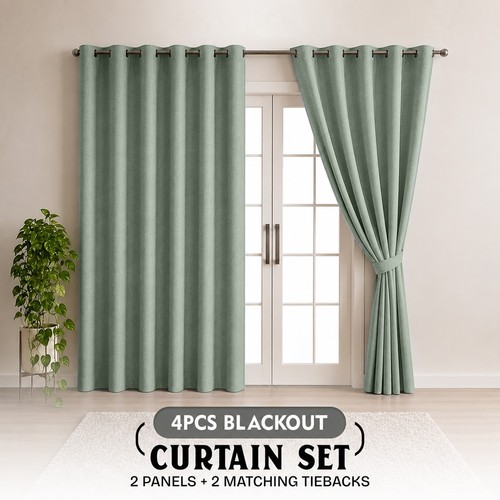 Pcs blackout curtain set - blackout,