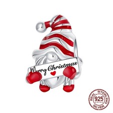 Gonk Merry Christmas Bead Charm S925 Genuine Sterling Silver