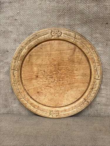 Antique carved round - carved, bread