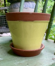Vtg 6”Terracotta Clay-Yellow