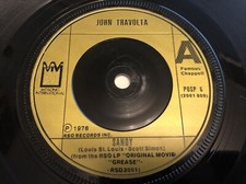 John Travolta - Sandy 7" Vinyl Single Record