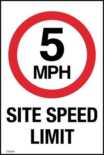 Mph site speed limit sign - limit,