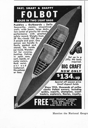 Folbot print vintage boat - print, ad