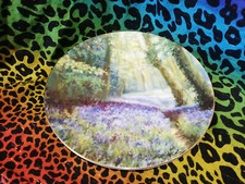  Wedgwood Bone China Plate 2002 Bluebell Wood With 22 Carat Gold 8 "