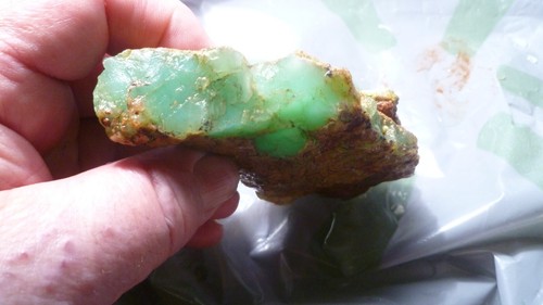 Chrysoprase rough stone - chrysoprase,