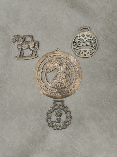 Vintage horse brasses bundle - horse,