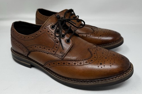 Men smart leather brogues - leather,