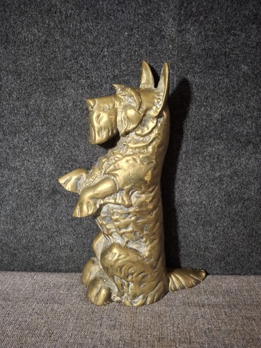 Vintage brass scottie dog - scottie,