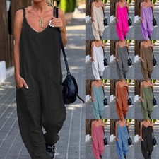 Ladies Strappy Loose Dungarees