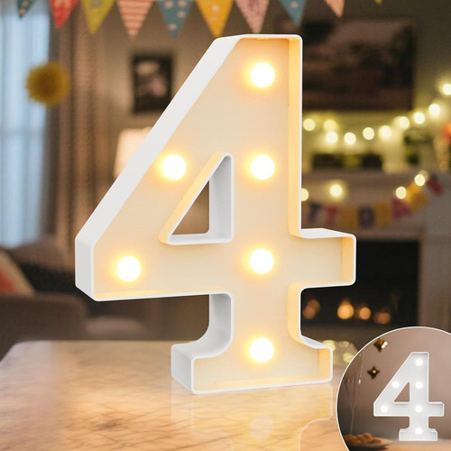 Led light marquee numbers - light,