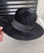 Vintage Failsworth Black  Brimmed Hat Beale & Inman Ltd Bond Street  