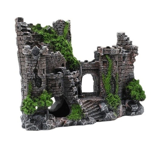 Aquarium castle resin - castle,