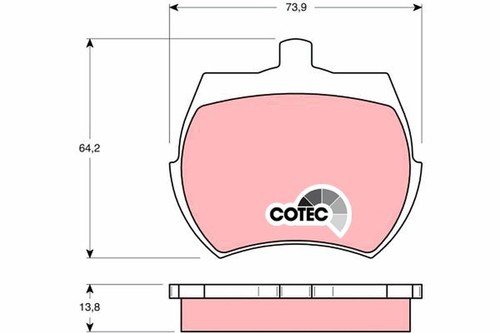 Brake pad set disc - disc,