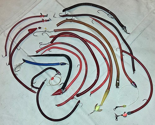 Bunch rubber eel - a, of