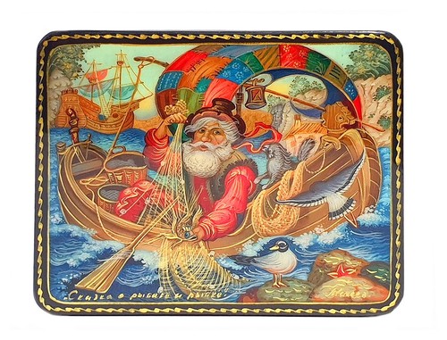 Russian lacquer jewelry - jewelry, box