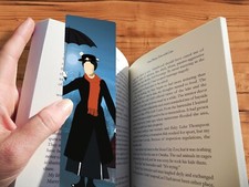 Disney Mary Poppins Bookmark Gift Handmade Minimalist Style Original Geeky Art