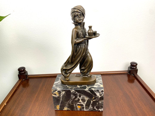 Bronze sculpture oriental - sculpture,