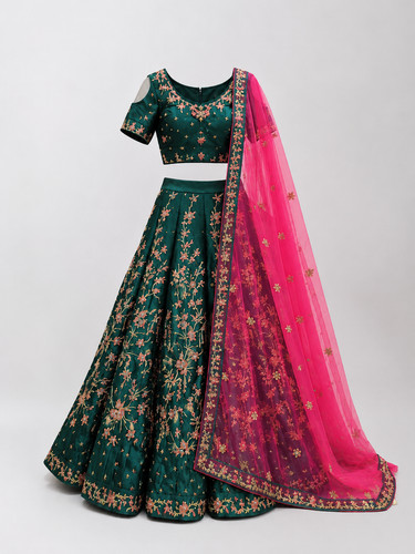 Women green embroidered - women's,
