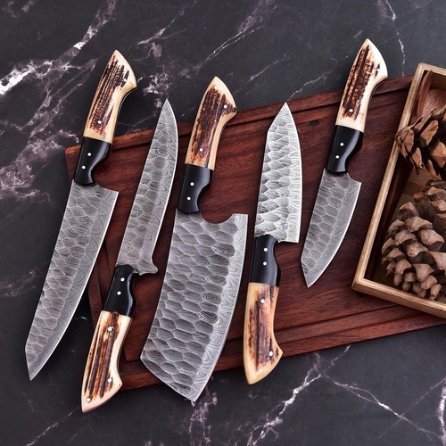 Handmade damascus steel chef - damascus,