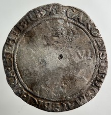 1625-49 Charles I 1st Sixpence