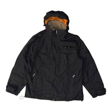 Alpha Industries Jacket Size L Hooded Windbreaker Full Zip Military Army Field