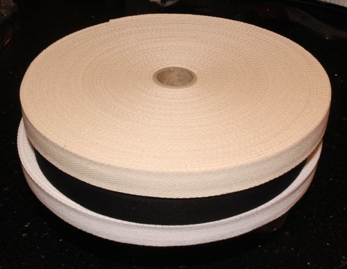 Cotton webbing herringbone - cotton,