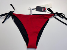 Tommy Hilfiger Cheeky Bikini Bottom Tanga Size M NEW Women Swimwear Red-Blue