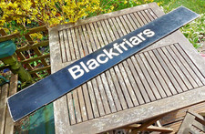 ⭐Original BR/LT Underground BLACKFRIARS Station Coach Destination Board / Sign