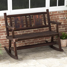 Garden Bench Rocking Wooden