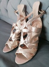Little Mistress London gold Shoes UK  5