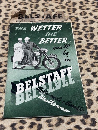 Orig 1950 belstaff m cycle - orig., m"cycle