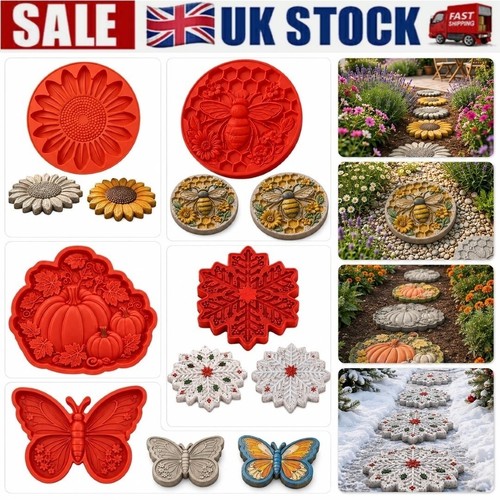 Sunflower stepping stone - stone, mold