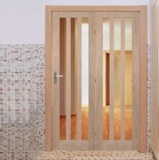 Bifold doors internal oak