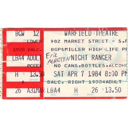 Night ranger eric martin - &,