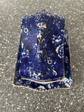Antique Blue Lidded Cheese