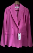 ZARA PINK CAPE BLAZER WITH